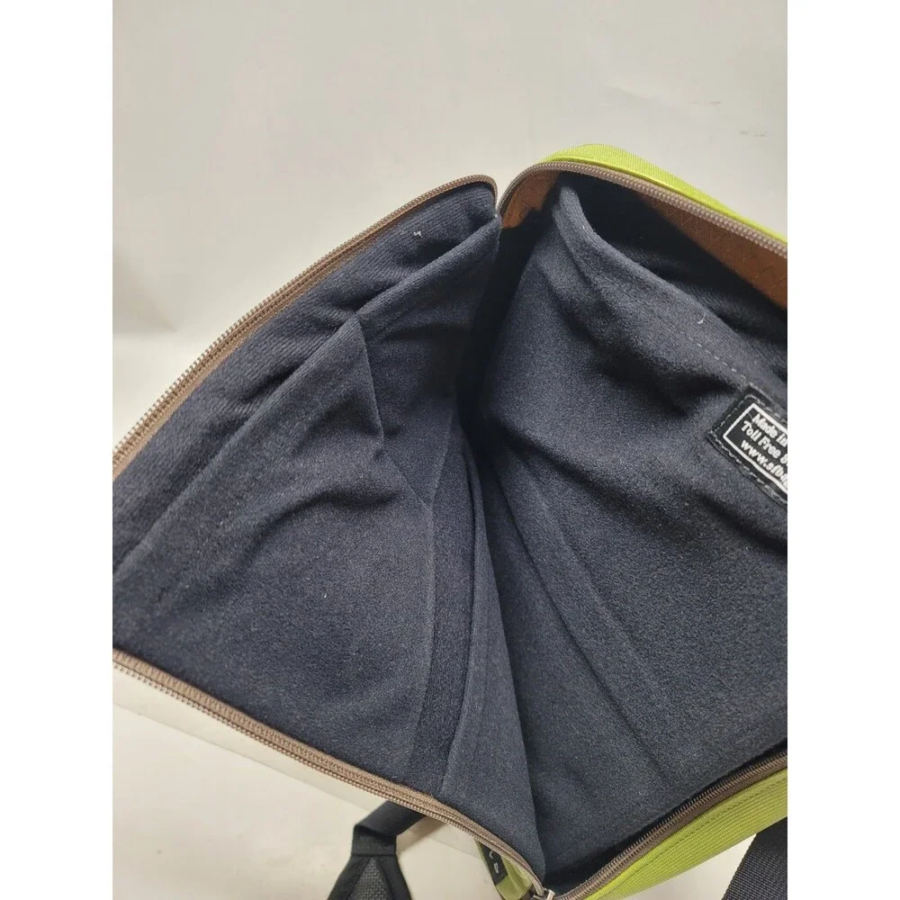 Waterfield Designs SF Bags Ipad Tablet Green Crossbody Bag Leather Trim